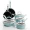 Kenmore® Elite Andover 10-Piece Glacier Blue Nonstick Aluminum Cookware Set